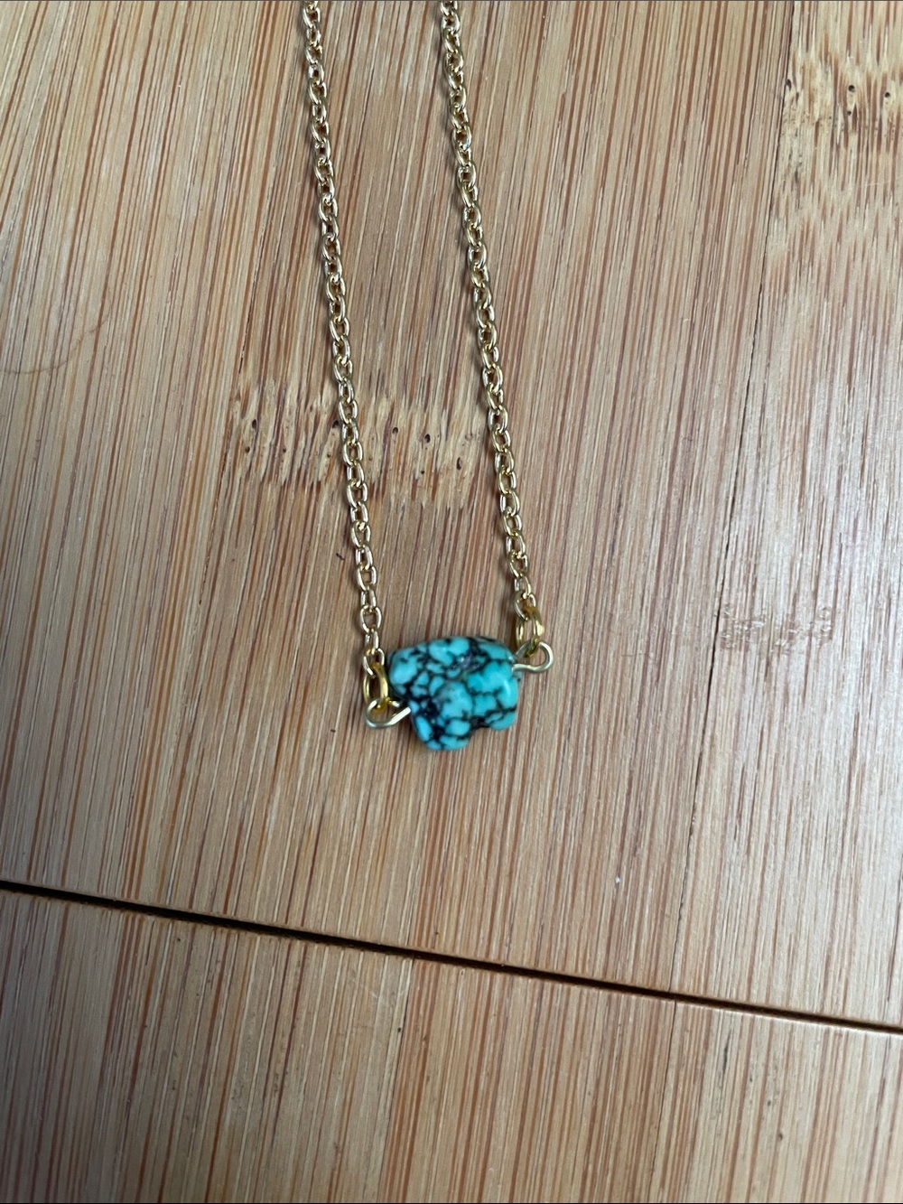 Turquoise gemstone necklace